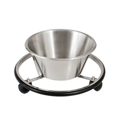 Cubo rodable de 15l en acero inoxidable