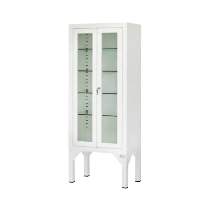 Vitrina con dos puertas y cuatro patas