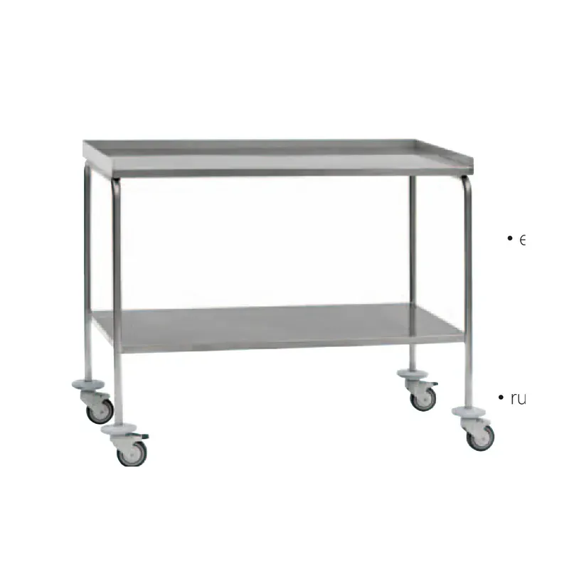 Mesa de instrumental con forma rectangular (1200 mm)